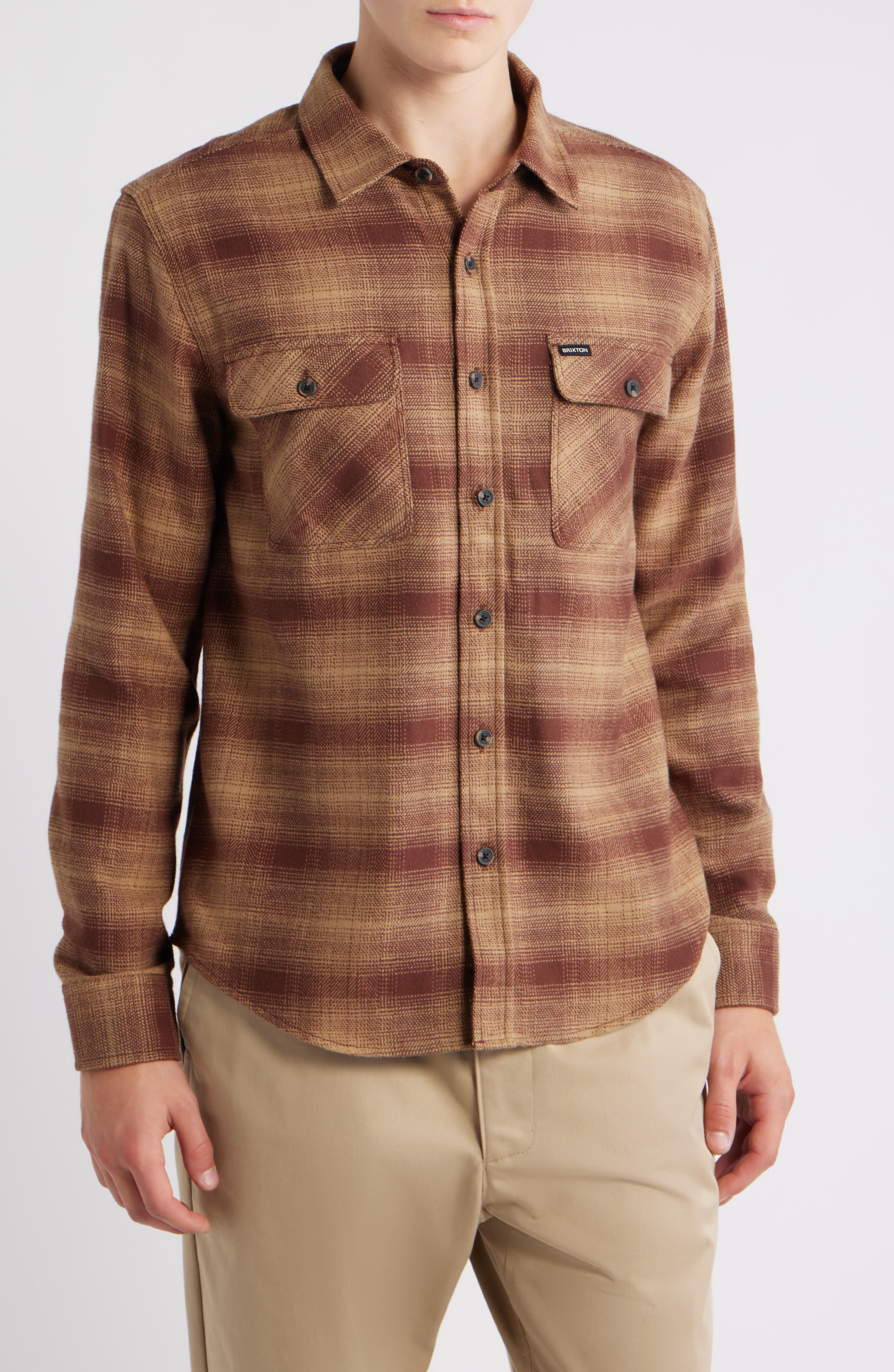 Bowery Plaid Flannel Button-Up Shirt