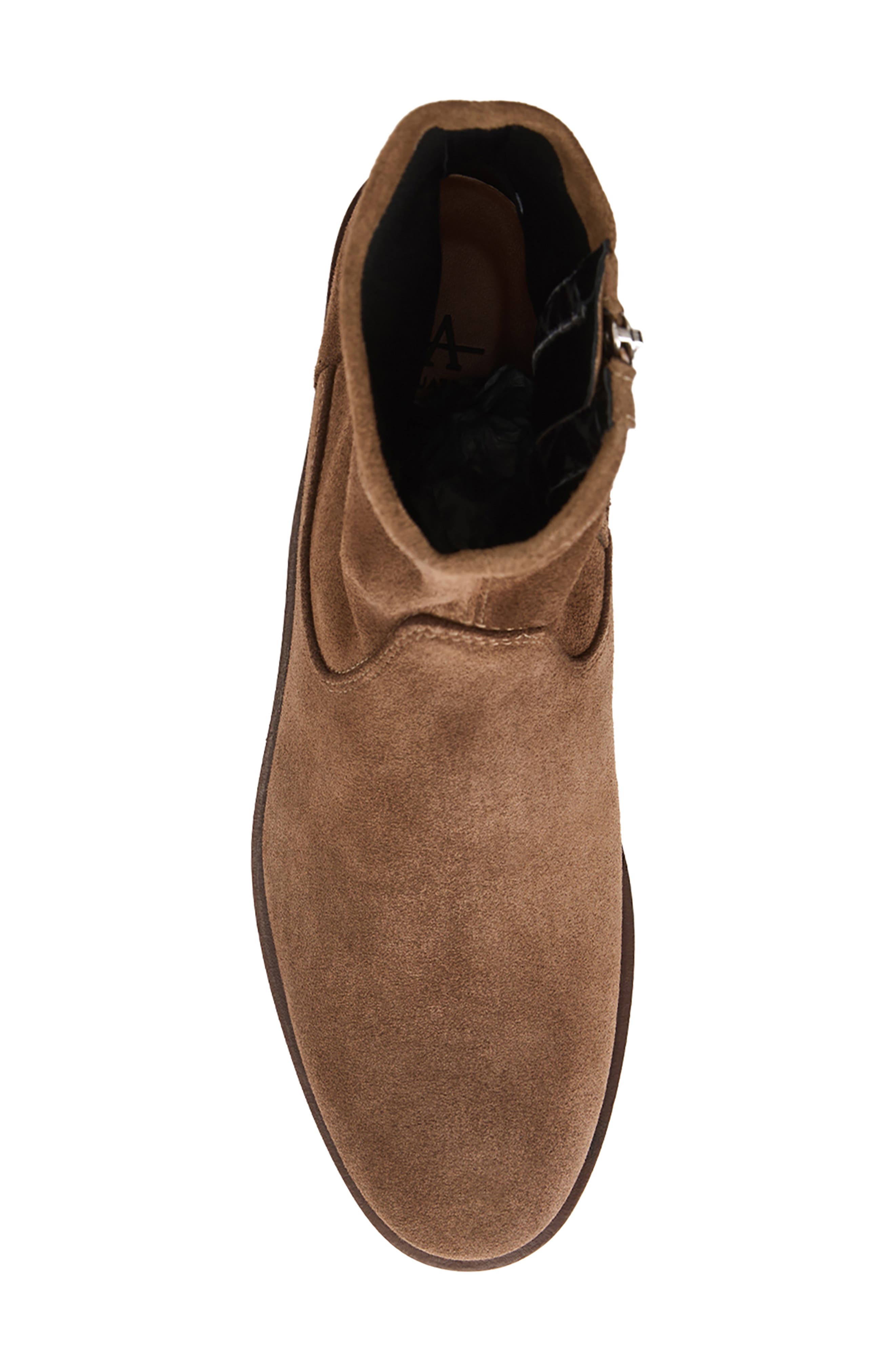 Romeo Waterproof Bootie, Alternate, color, CHAMPAGNE SUEDE