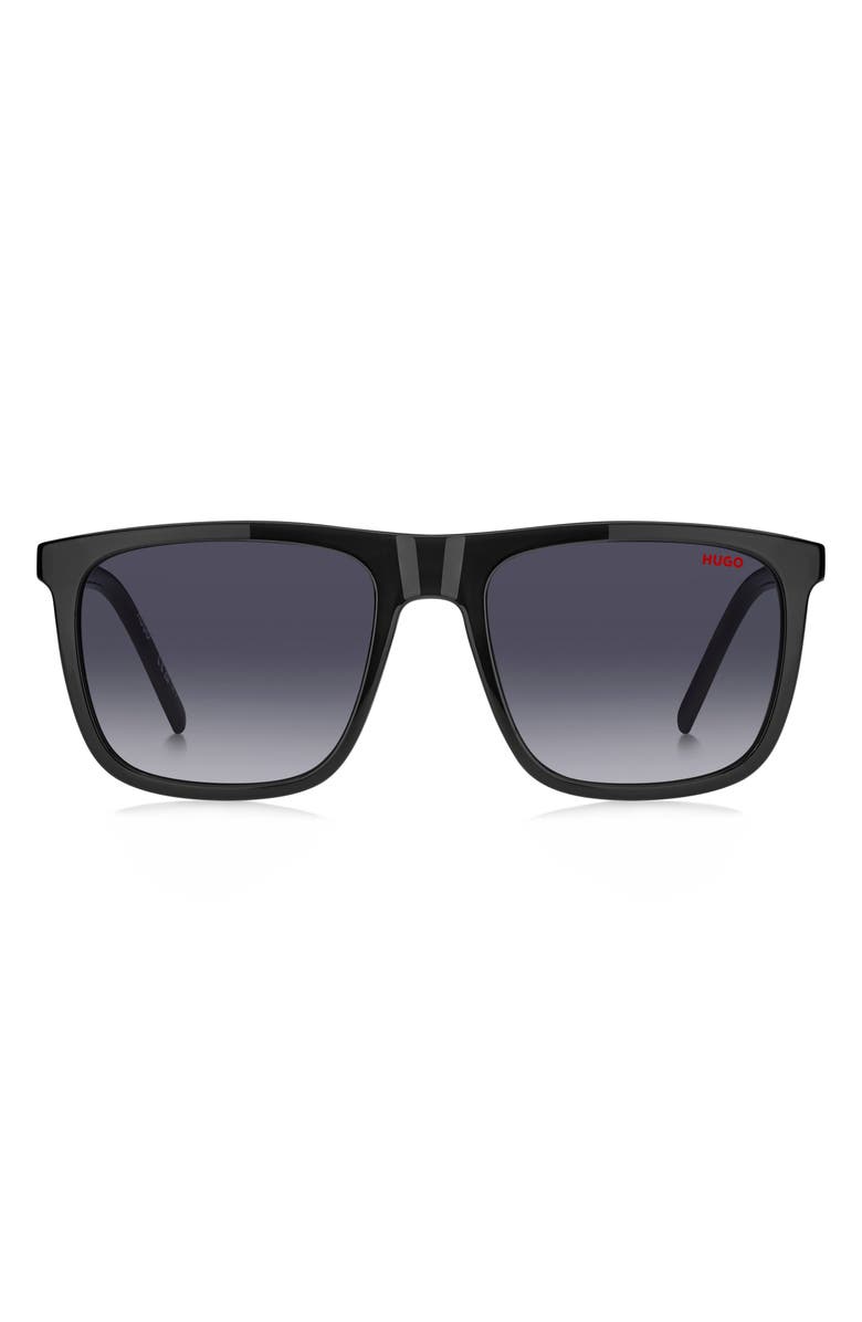 BOSS 55mm Square Sunglasses, Alternate, color, Grey