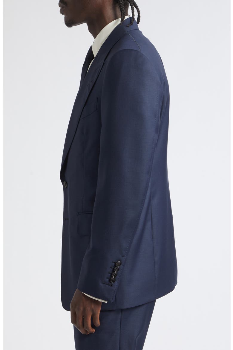 Shelton Wool Sharkskin Suit Jacket, Alternate, color, UCC NAVY
