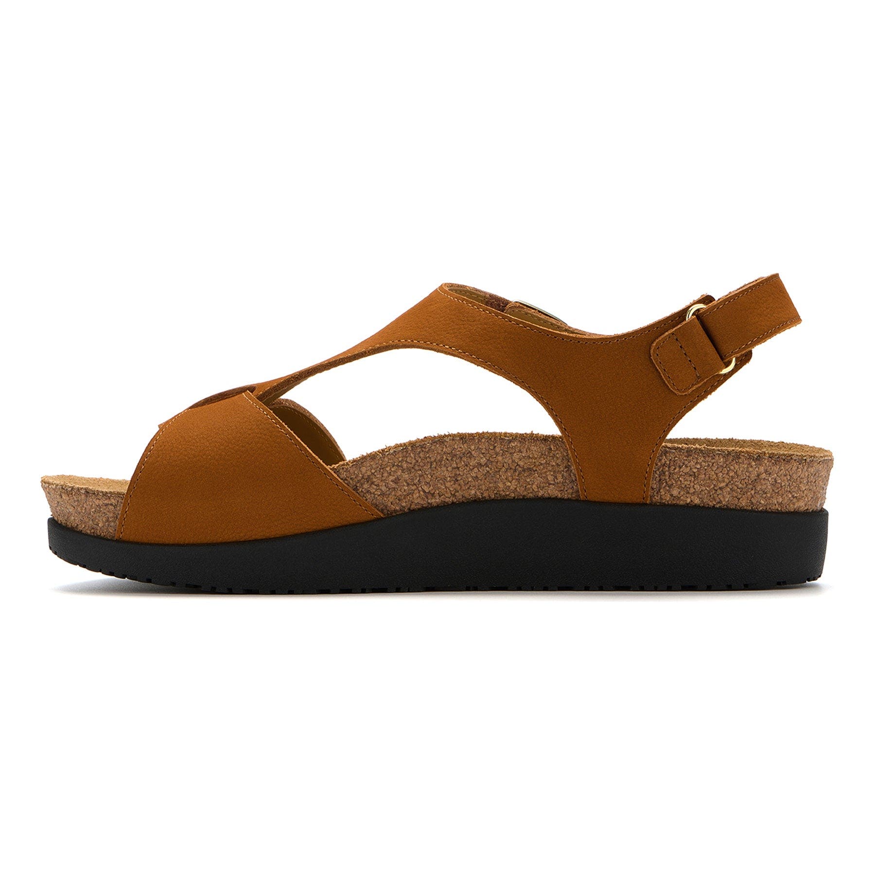 Algarve Buckle Sandal, Alternate, color, Pecan