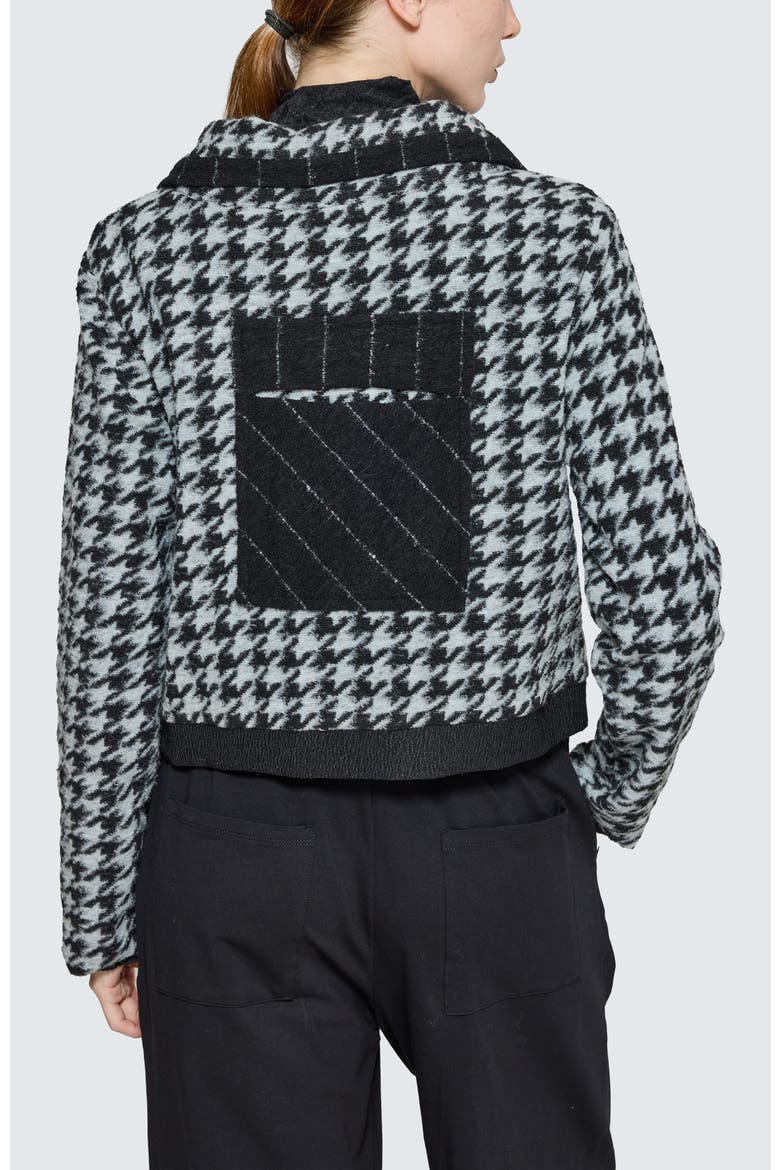 Novaea Mixed-Media Jacket, Alternate, color, Monochrome Black