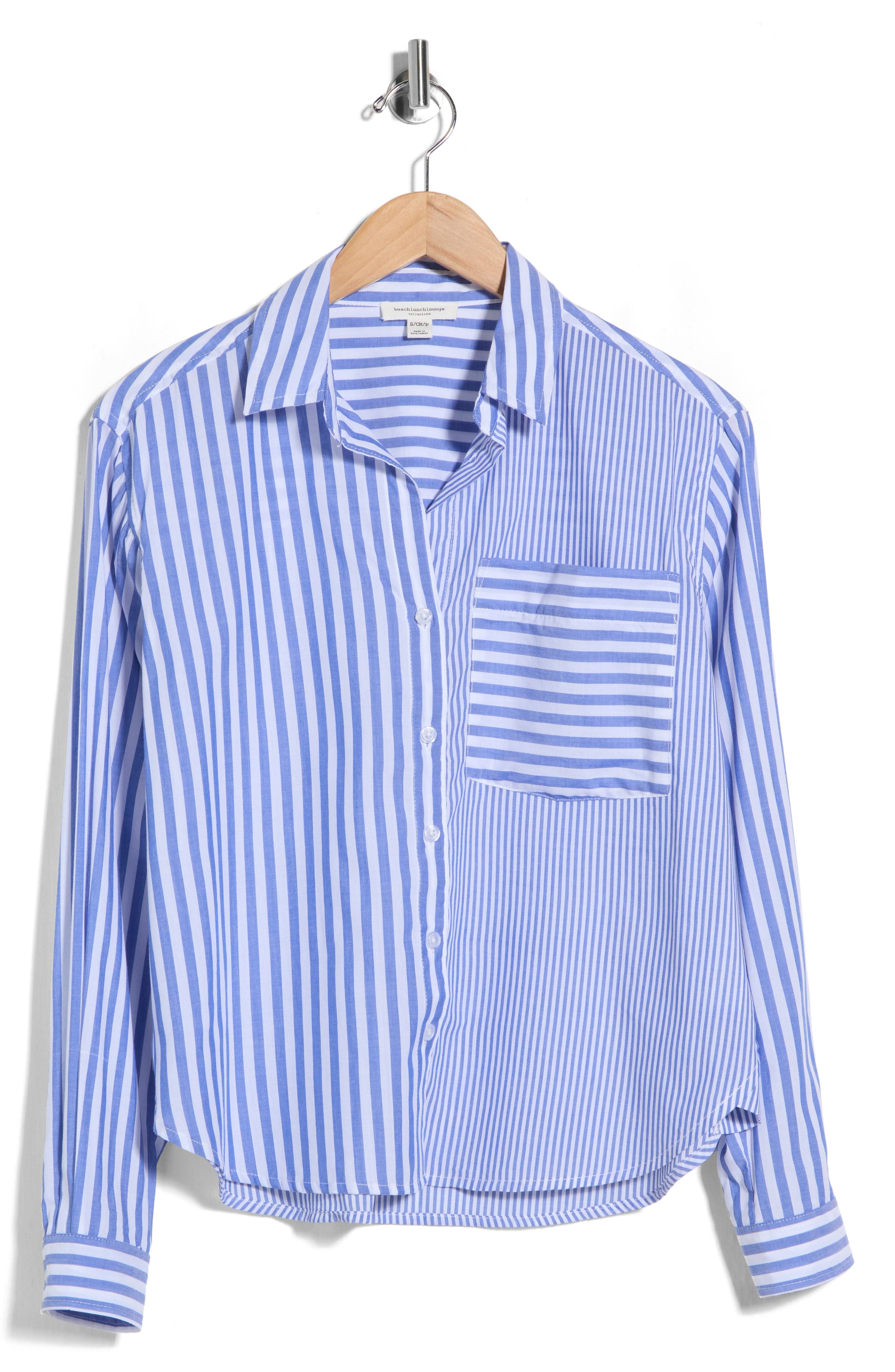 beachlunchlounge Lilah Long Sleeve Button Front Shirt