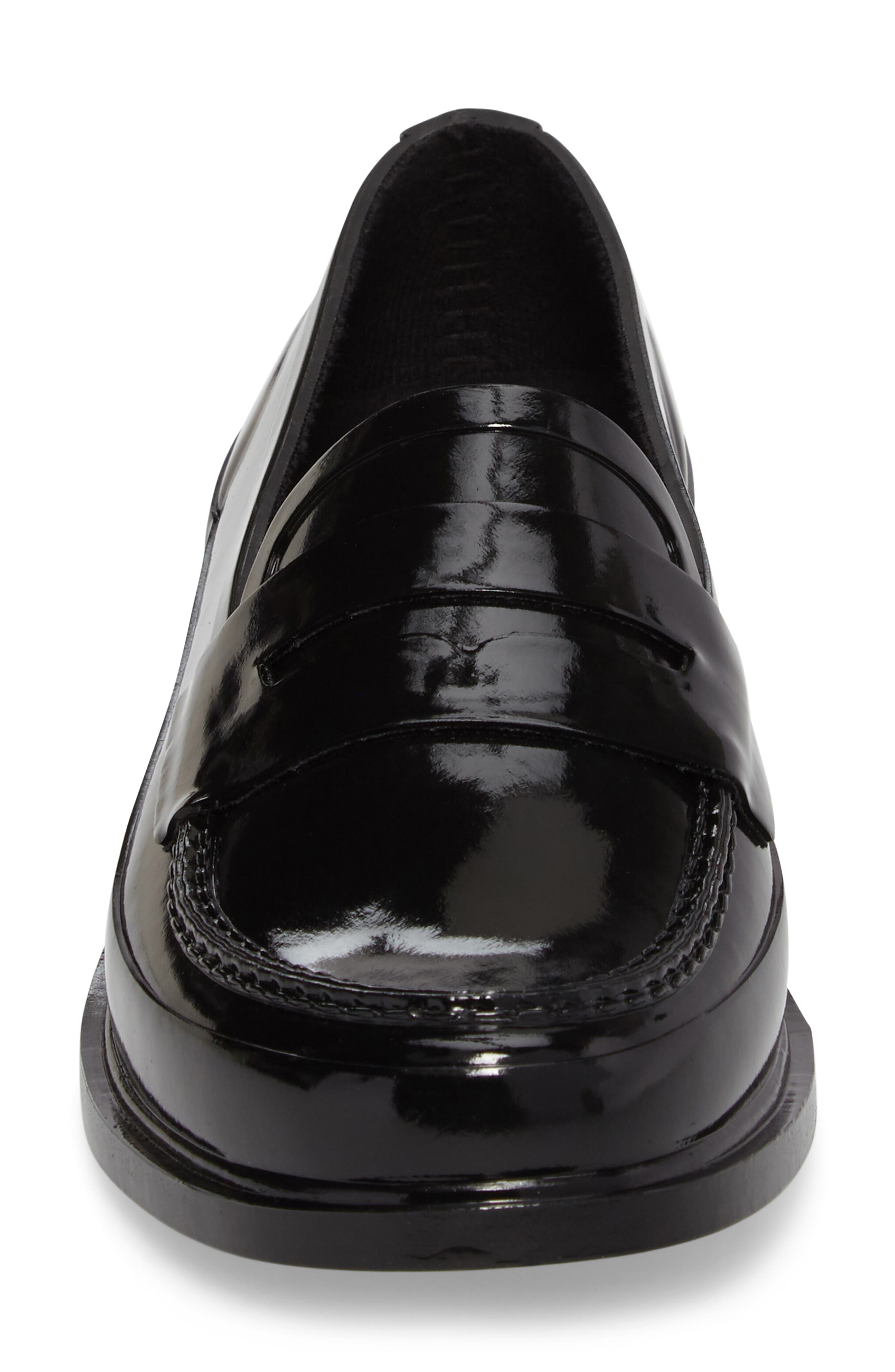 Original Waterproof Rubber Penny Loafer, Alternate, color, BLACK