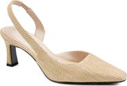 KARL LAGERFELD PARIS Sheenz Woven Slingback Pump