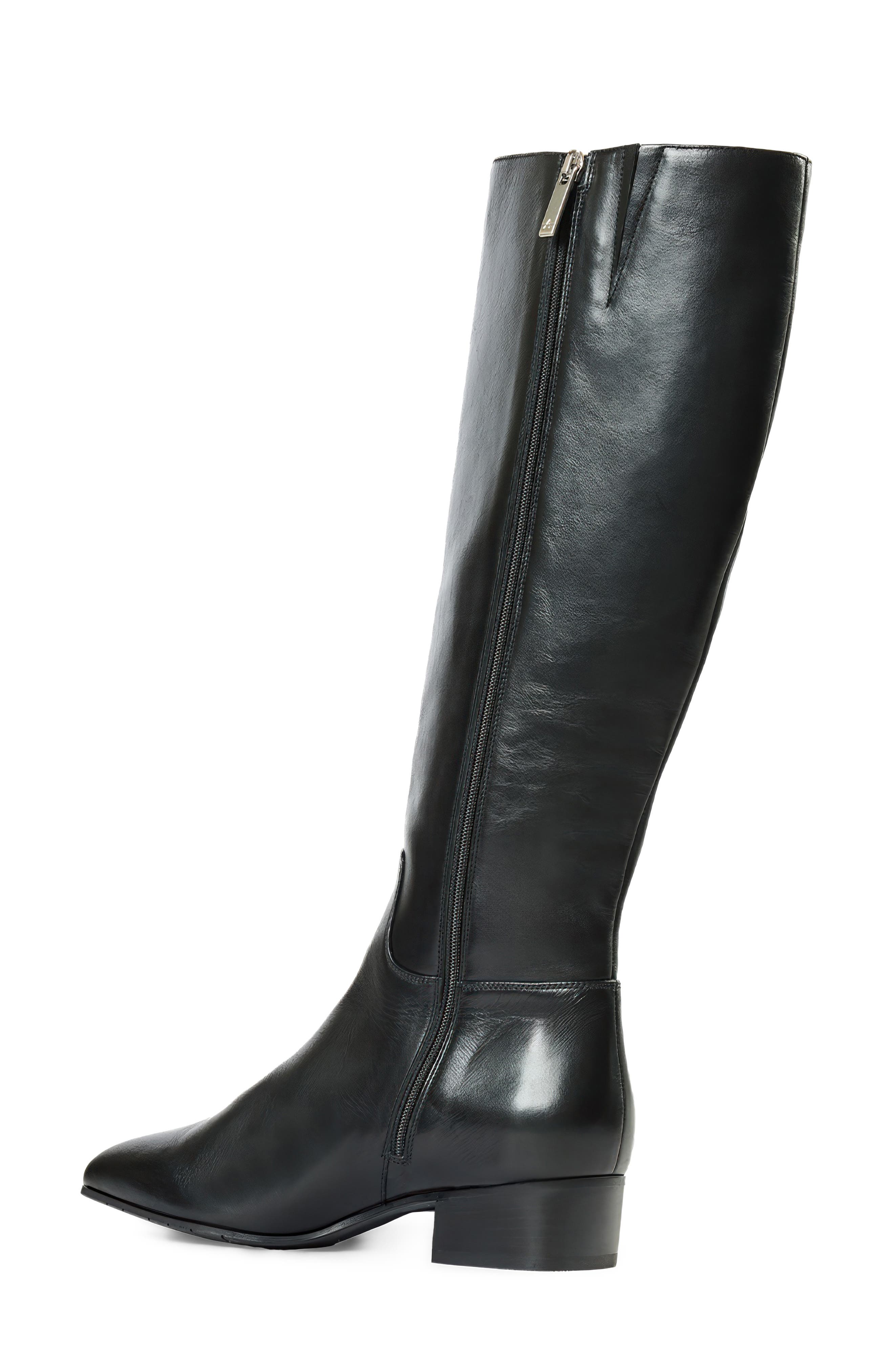 Fuoco Weatherproof Knee High Boot, Alternate, color, BLACK LEATHER