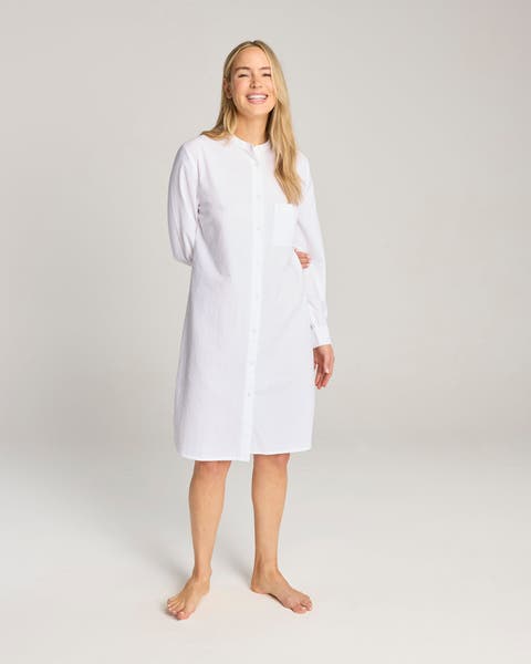 The Seersucker Shirt Dress