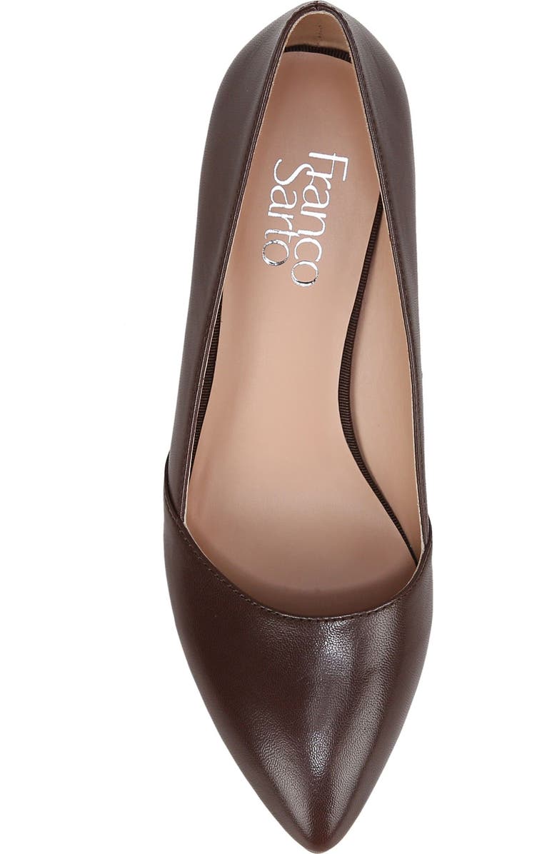 Franco Sarto Frankie Leather Wedge Pump, Alternate, color, Cafe