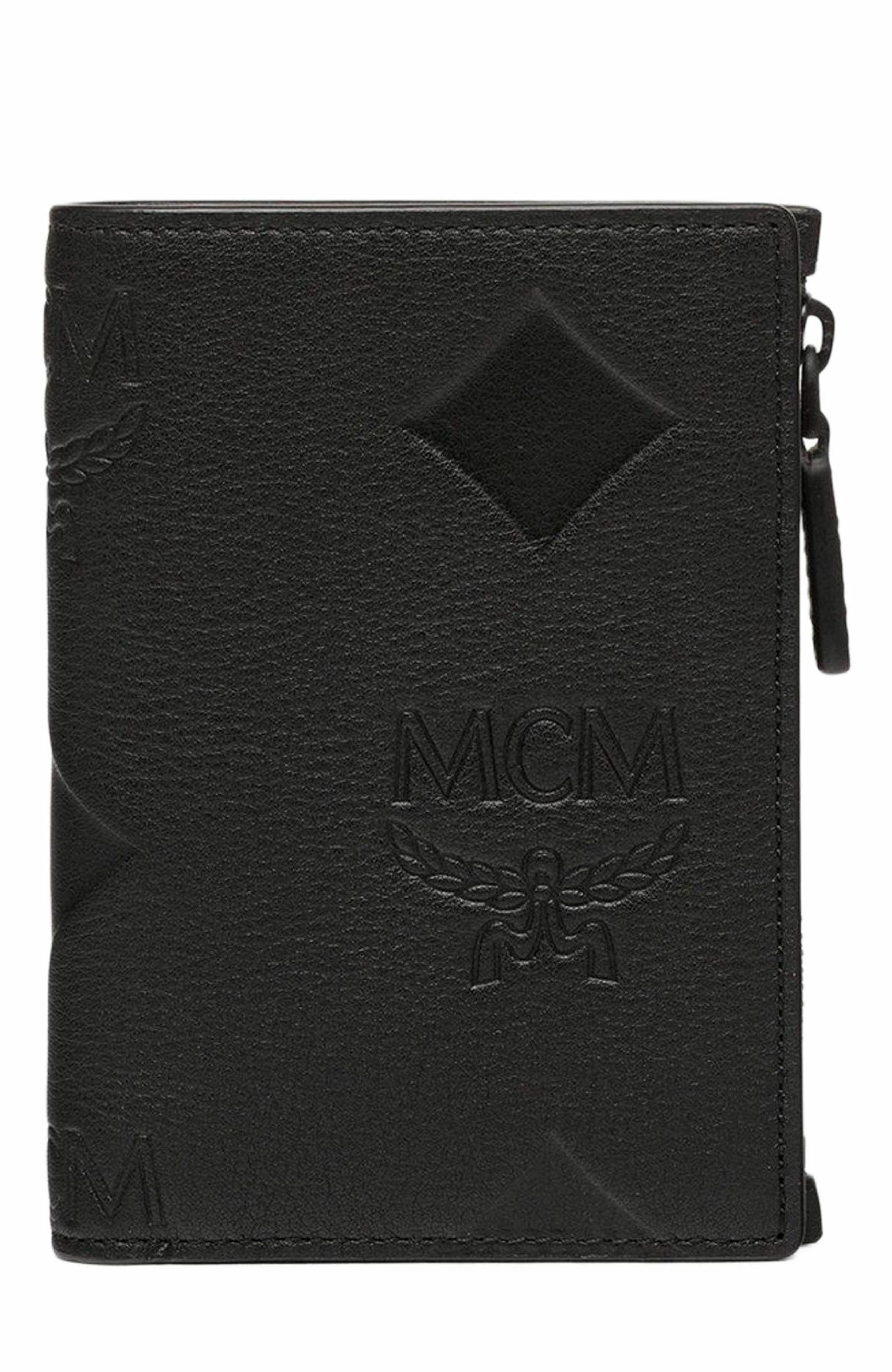 MCM Aren Snap Wallet in Maxi Monogram Leather (Men) | Nordstrom
