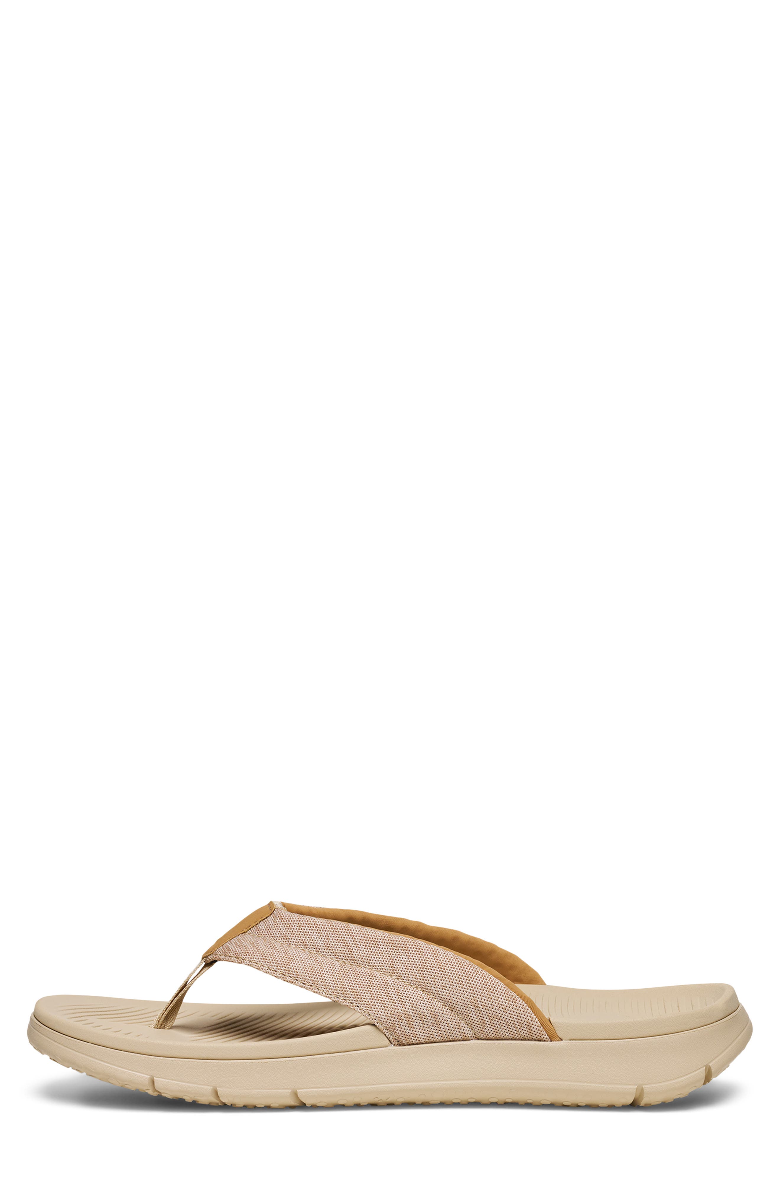 Beer Foamie Flip Flop, Alternate, color, BROWN RICE