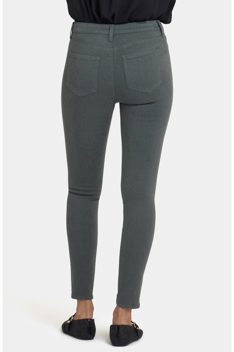Ami Twist Seam High Waist Skinny Jeans, Alternate, color, TRUE OLIVE