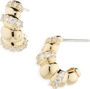 Nadri Pisa Puffy Pavé Drop Earrings