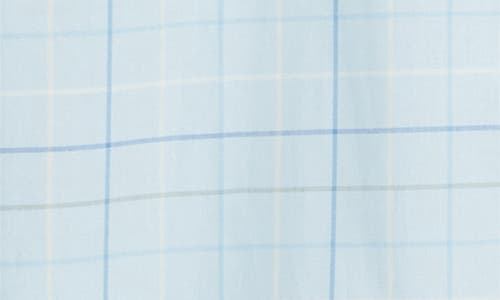 Pendleton Academy Check Pima Cotton Short Sleeve Button-up Shirt In Blue Check