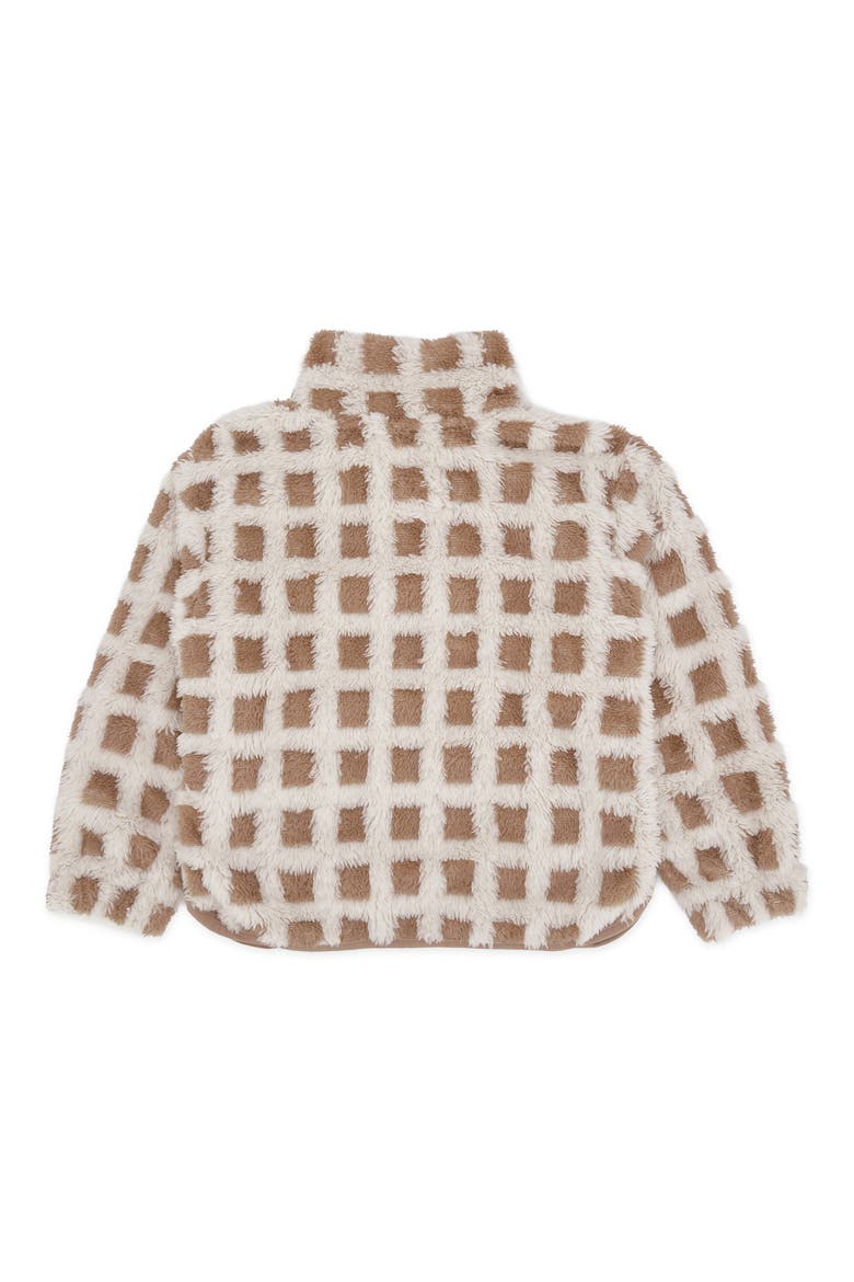Parker Plaid Fleece Jacket, Alternate, color, SADDLE