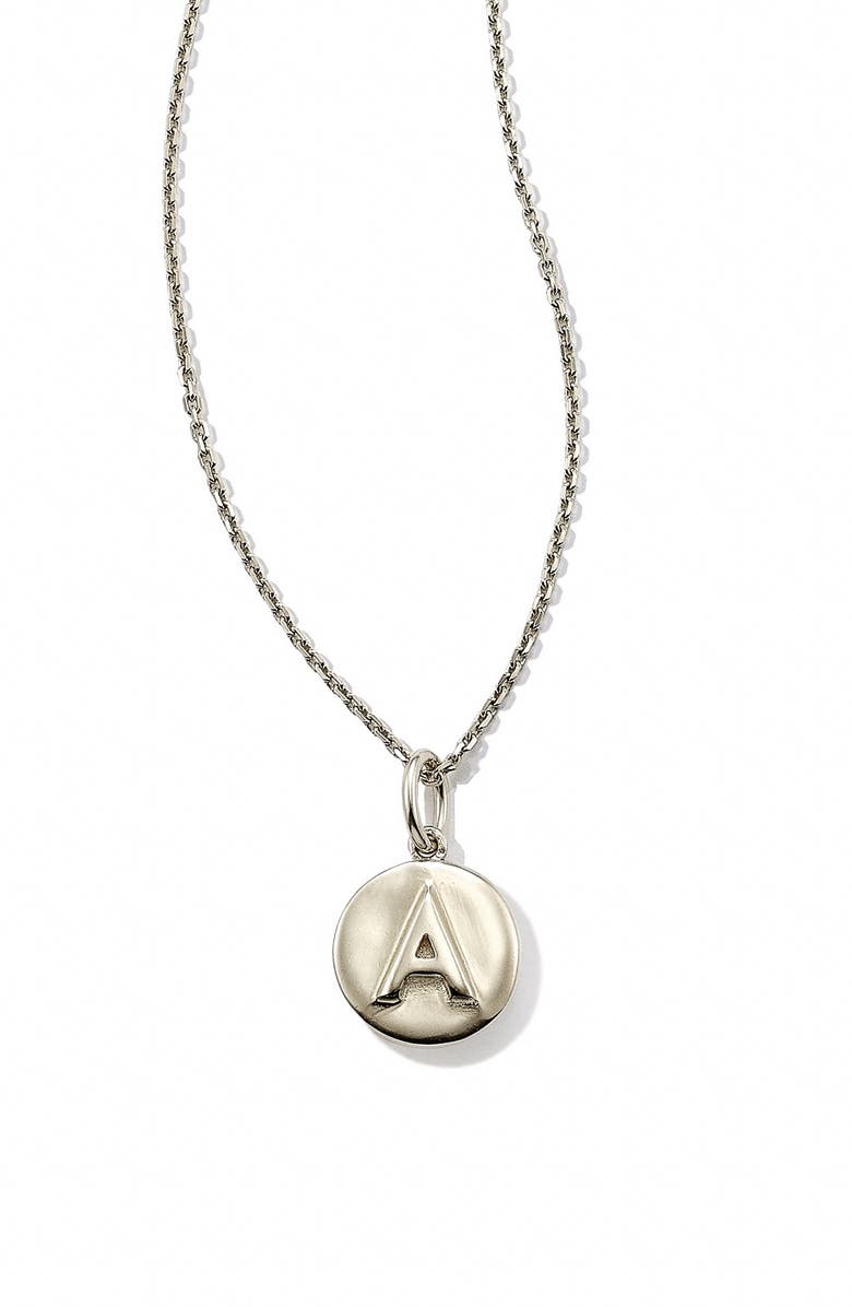 Kendra Scott Initial Pendant Necklace, Main, color, 