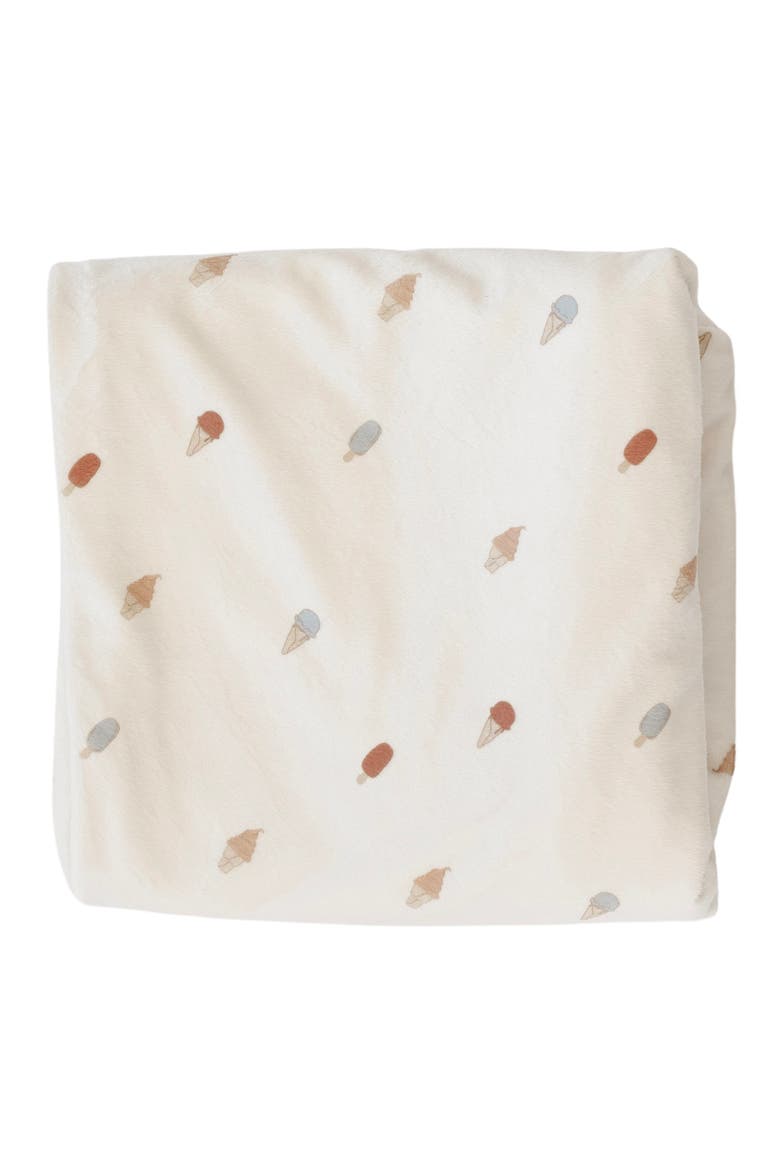 Minky Hooded Towel, Main, color, ICE CREAM