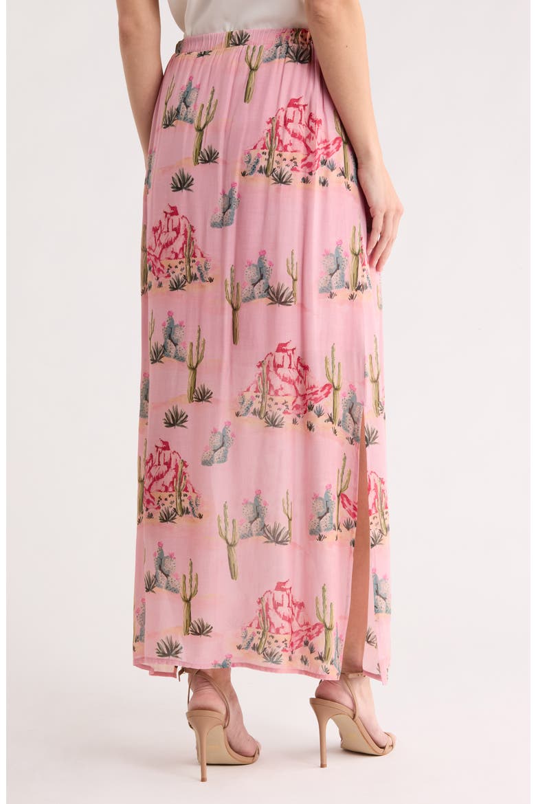 Cactus Rose Maxi Skirt, Alternate, color, TERRACOTTA