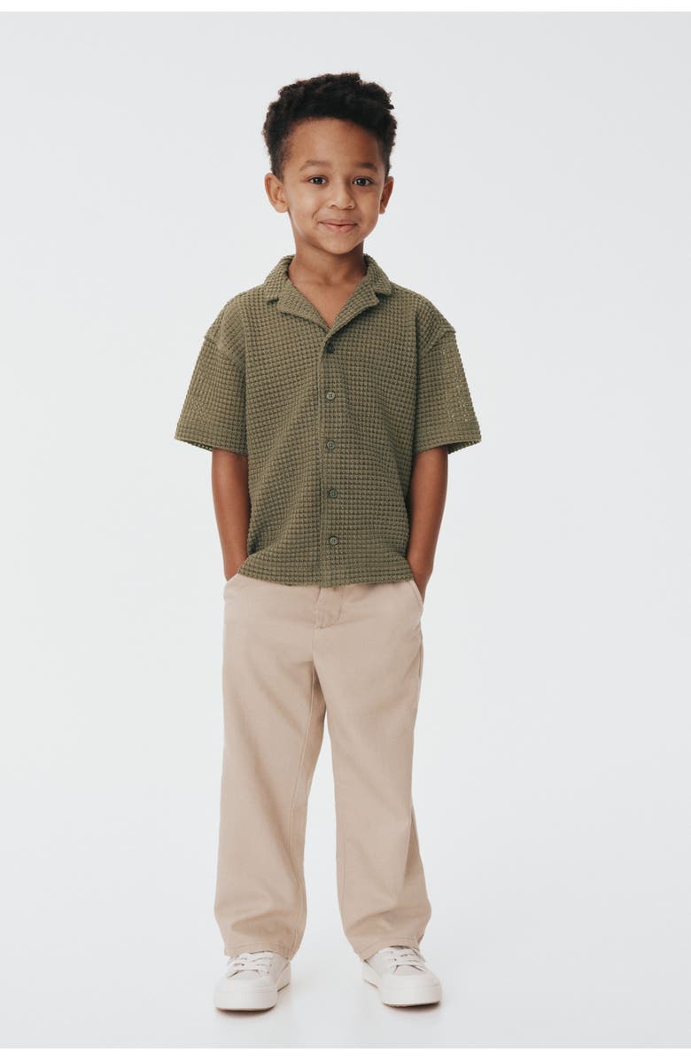 H&M Loose-fit Twill Chinos, Alternate, color, Beige