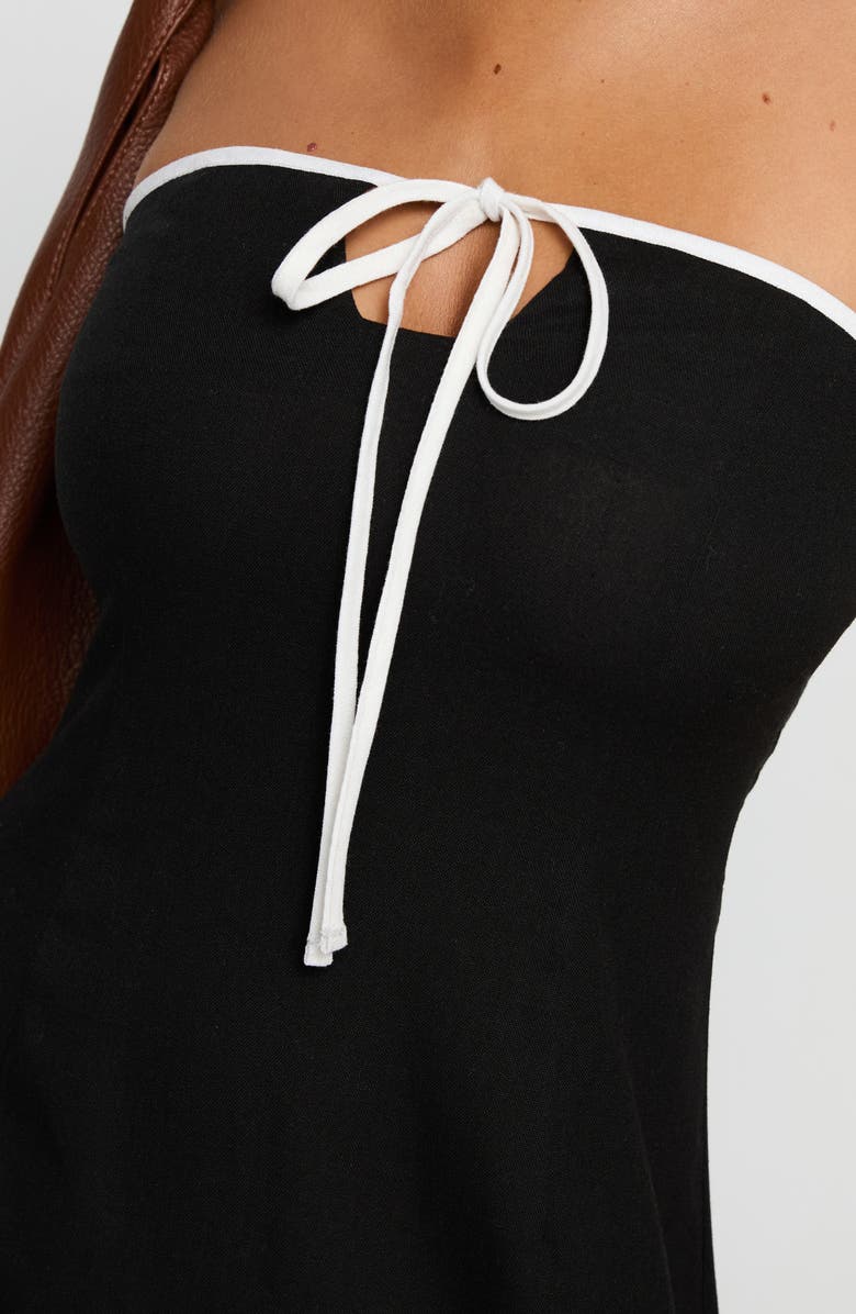 Princess Polly Bijou Strapless Maxi Dress, Alternate, color, Black