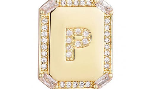 Adornia Initial Tag Pendant Necklace