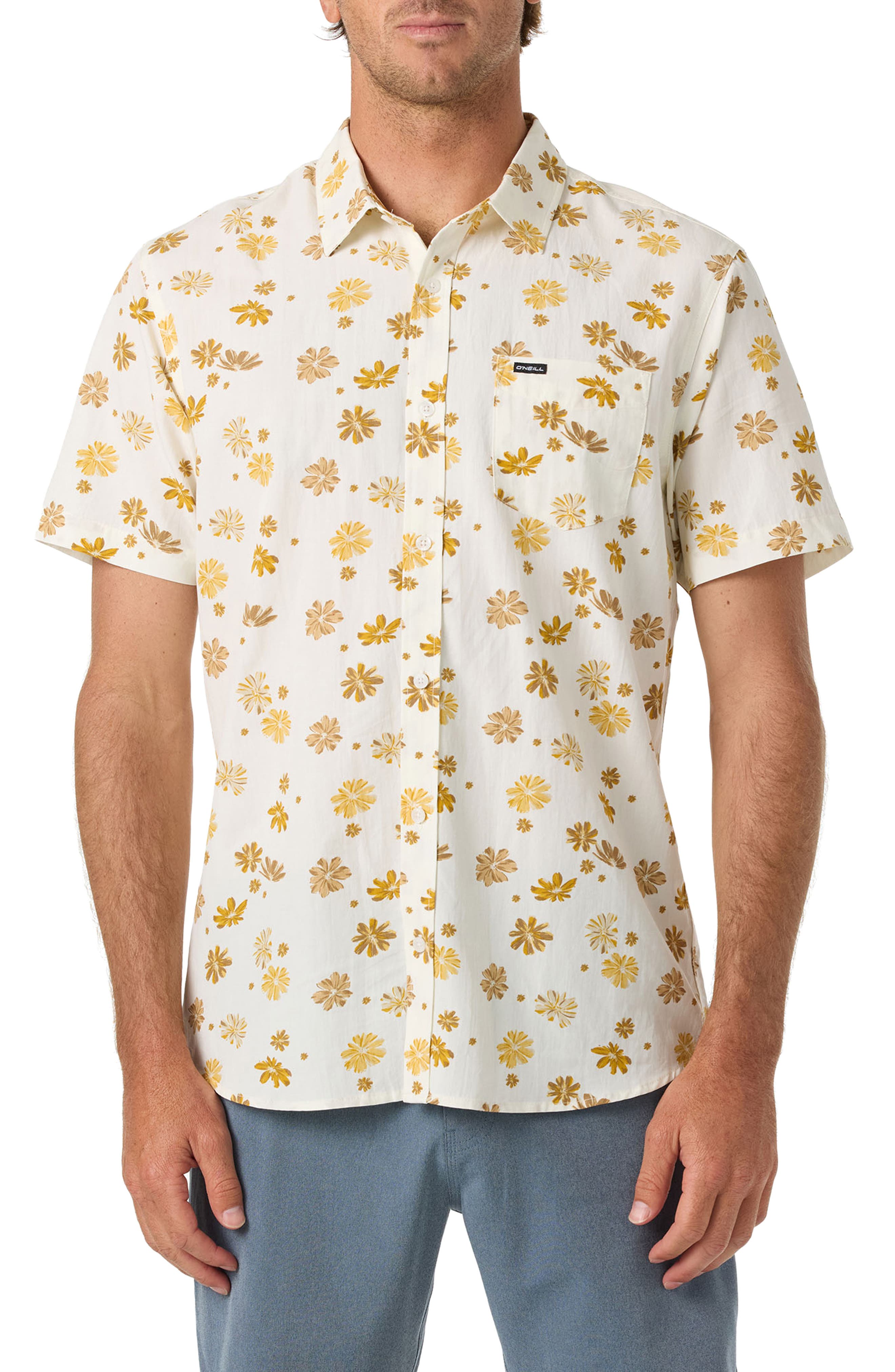 Oasis Floral Short Sleeve Button-Up Shirt - image 3