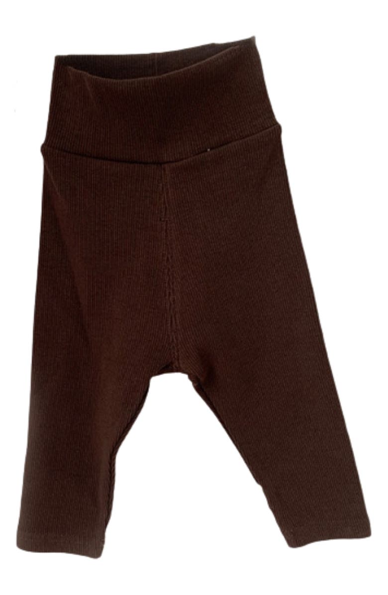 Ashmi & Co. Ayo Rib Cotton Pants, Main, color, Brown