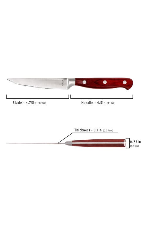 Berghoff 7-piece Stainless Steel Steak Knife Set In Brown