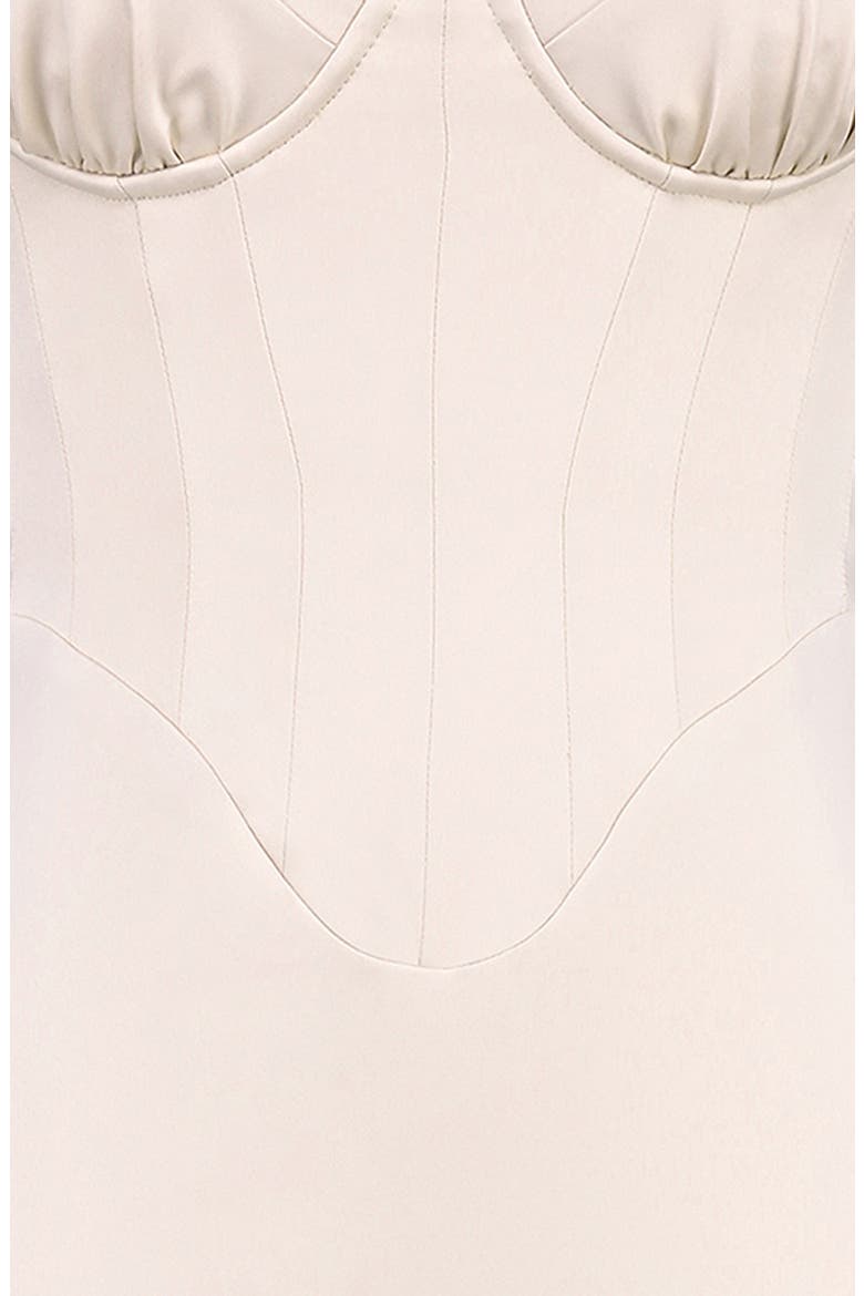 Valeria Strapless Corset Gown, Alternate, color, SILVER PEONY