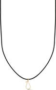 Ember Fine Jewelry <p>14K Gold Pear Pendant Cord Necklace</p>