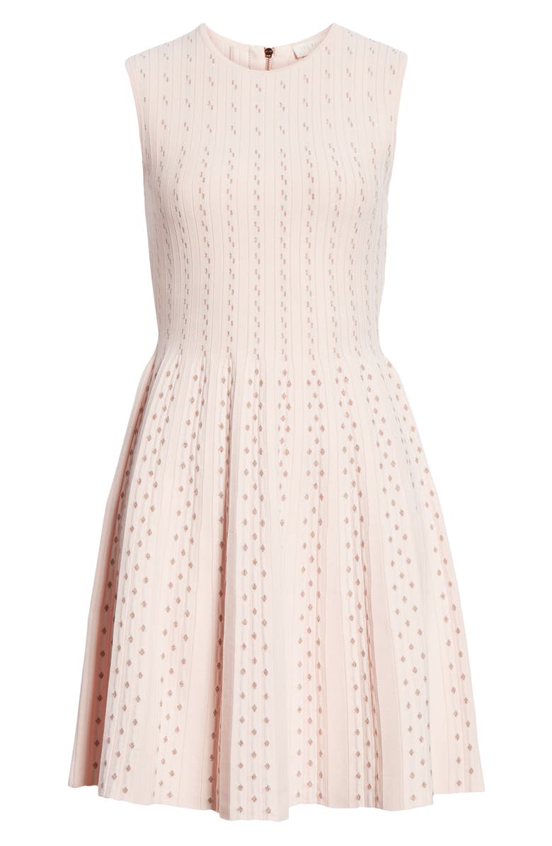 Ted Baker London Vellia Flippy Knit Skater Dress, Alternate, color, 