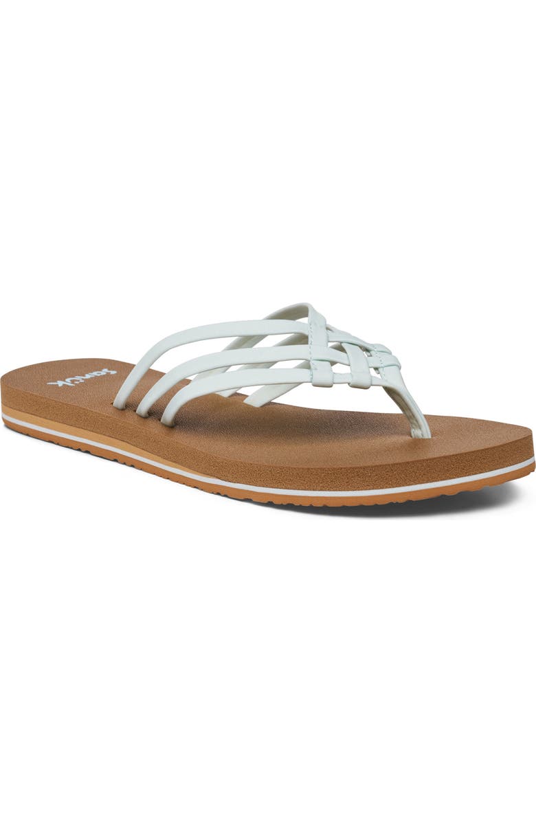 Sanuk Yoga Sandy II Flip Flop, Main, color, Spa Blue