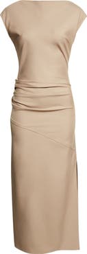 Proenza Schouler Katia Wool Blend Gabardine Midi Dress