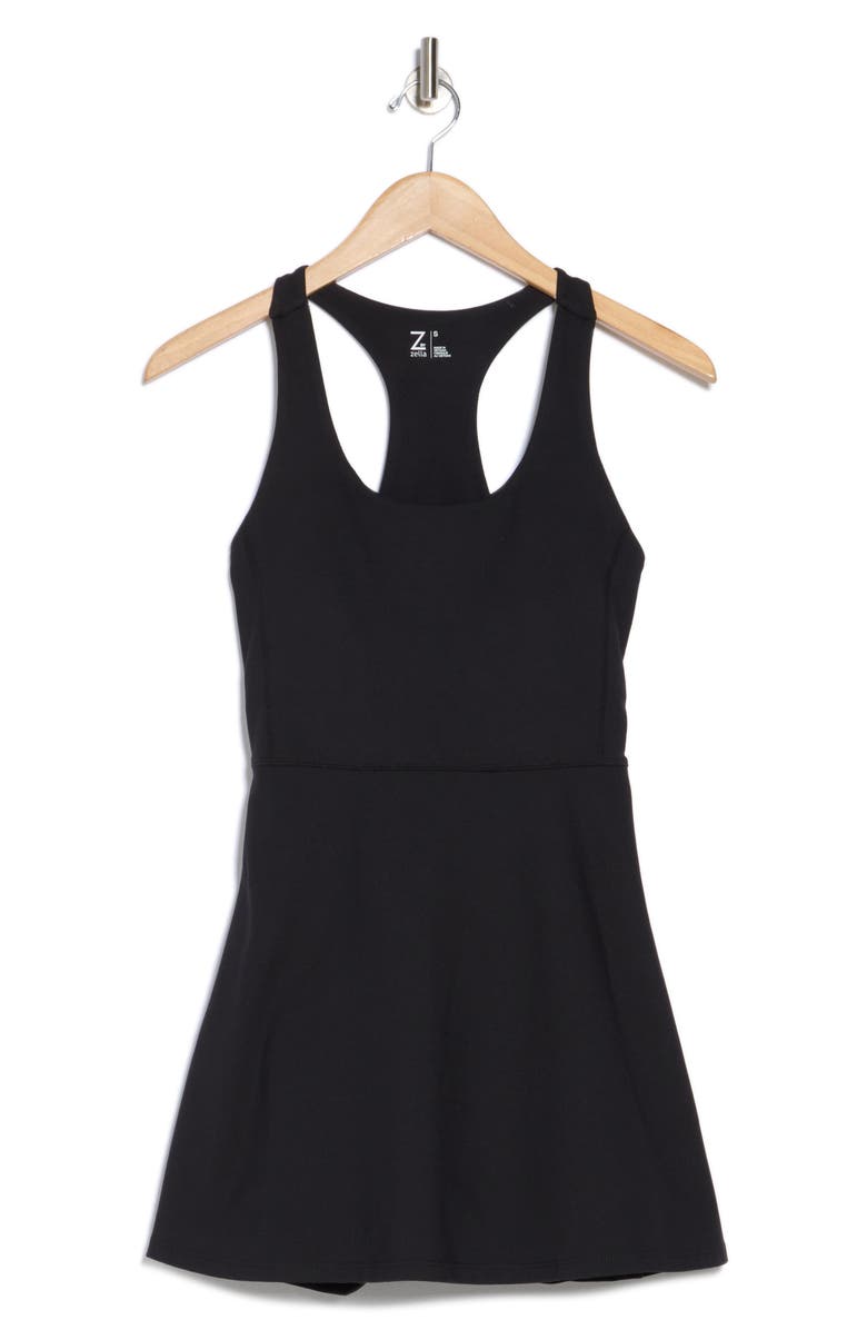 Z by Zella Outscore Racerback Tennis Dress, Alternate, color, Black
