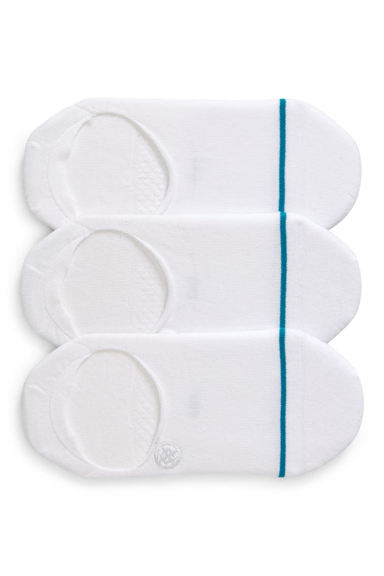 Icon 3-Pack No-Show Liner Socks, Main, color, WHITE