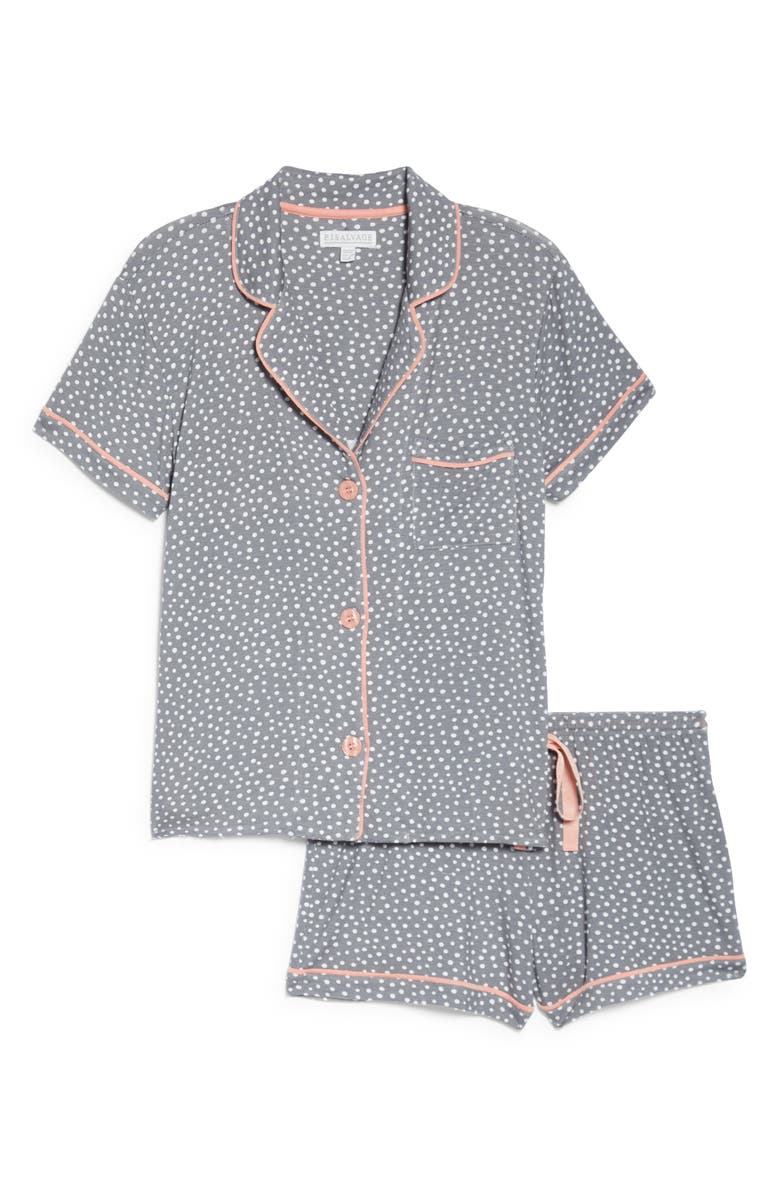 PJ Salvage Notch Collar Short Pajamas, Main, color,
