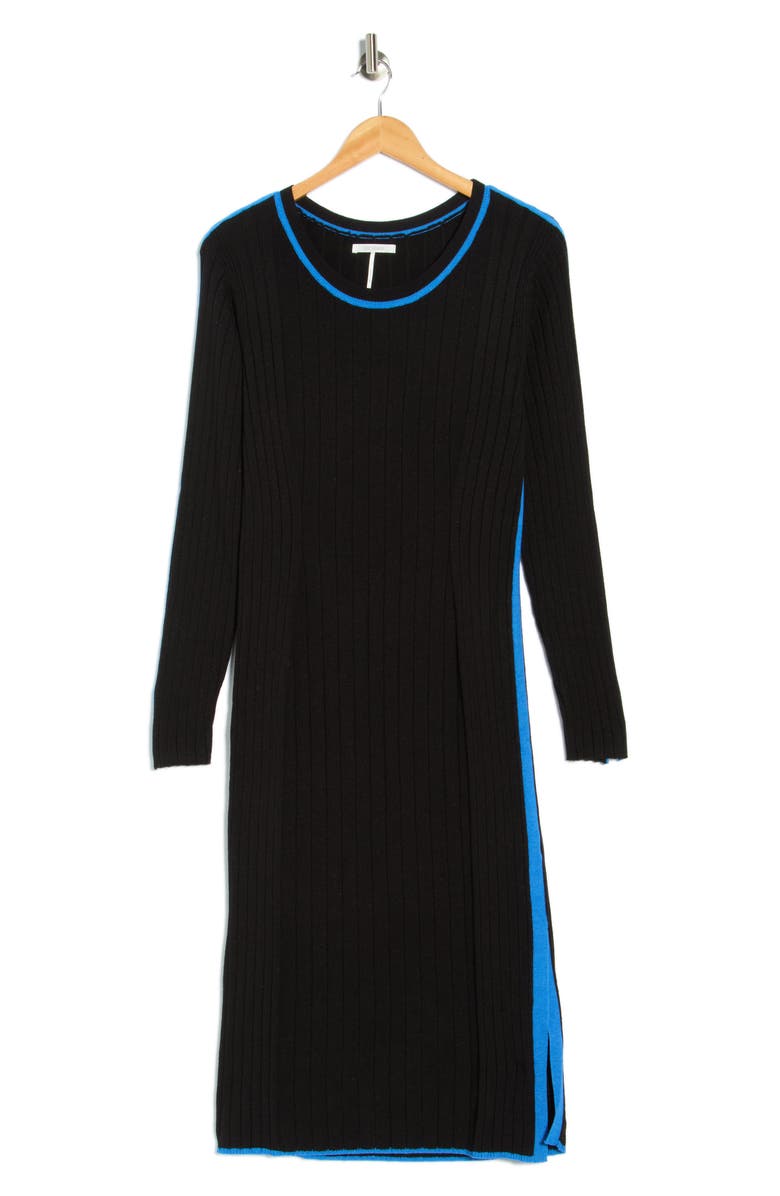 STITCHDROP Metropolitan Long Sleeve Sweater Dress, Alternate, color, Black