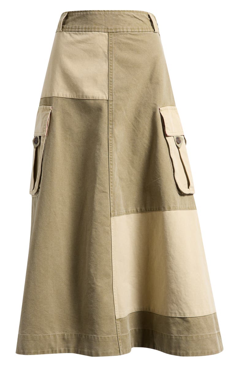 Damson Madder Marcelle Barn Midi Skirt, Main, color, Olive