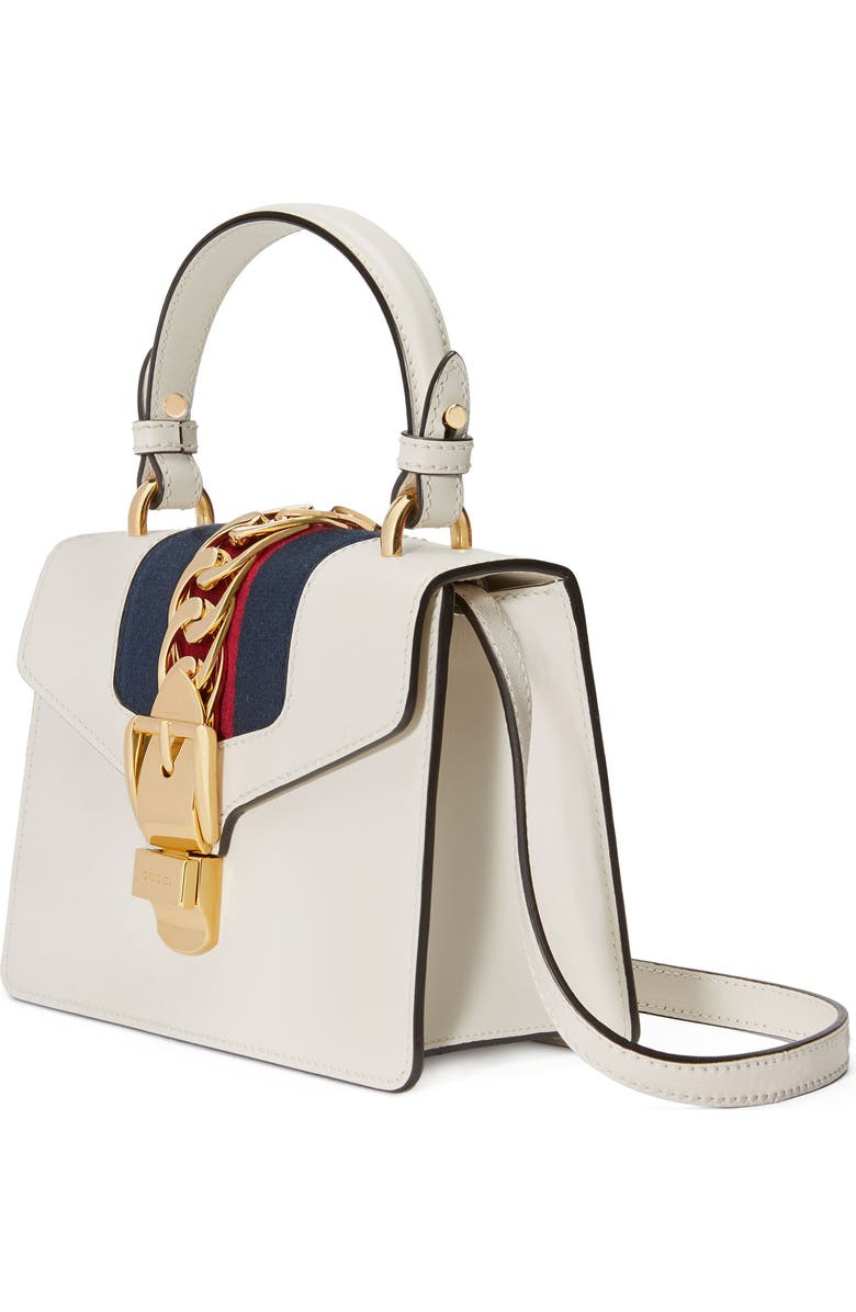 Gucci Mini Top Handle Leather Shoulder Bag, Alternate, color,
