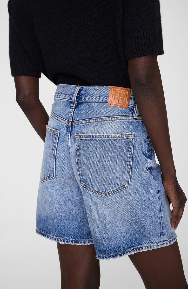 ANINE BING Heath Short, Alternate, color, Caspian Blue