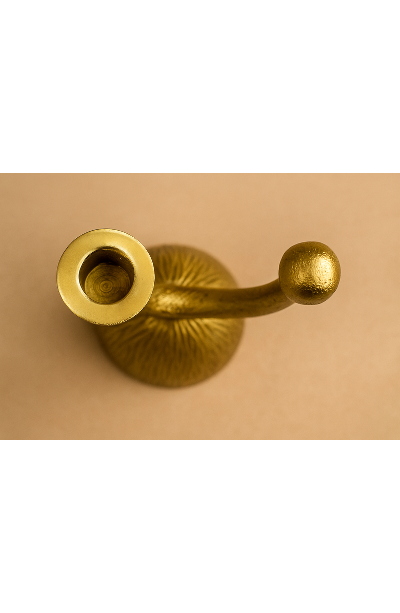 Raiz Studio Loop Candle Holder, Alternate, color, Gold