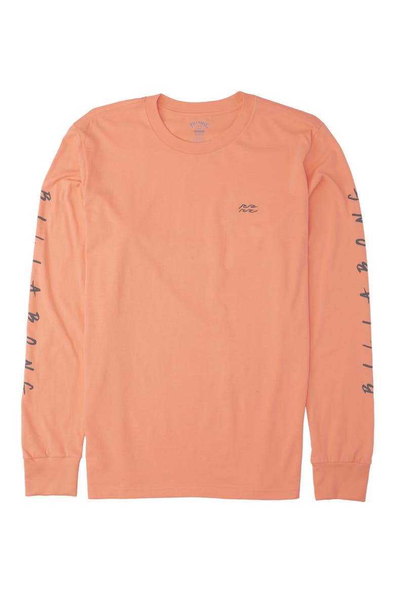 Men's Unite Long Sleeve Logo Graphic Tee, Alternate, color, LIGHT PEACH
