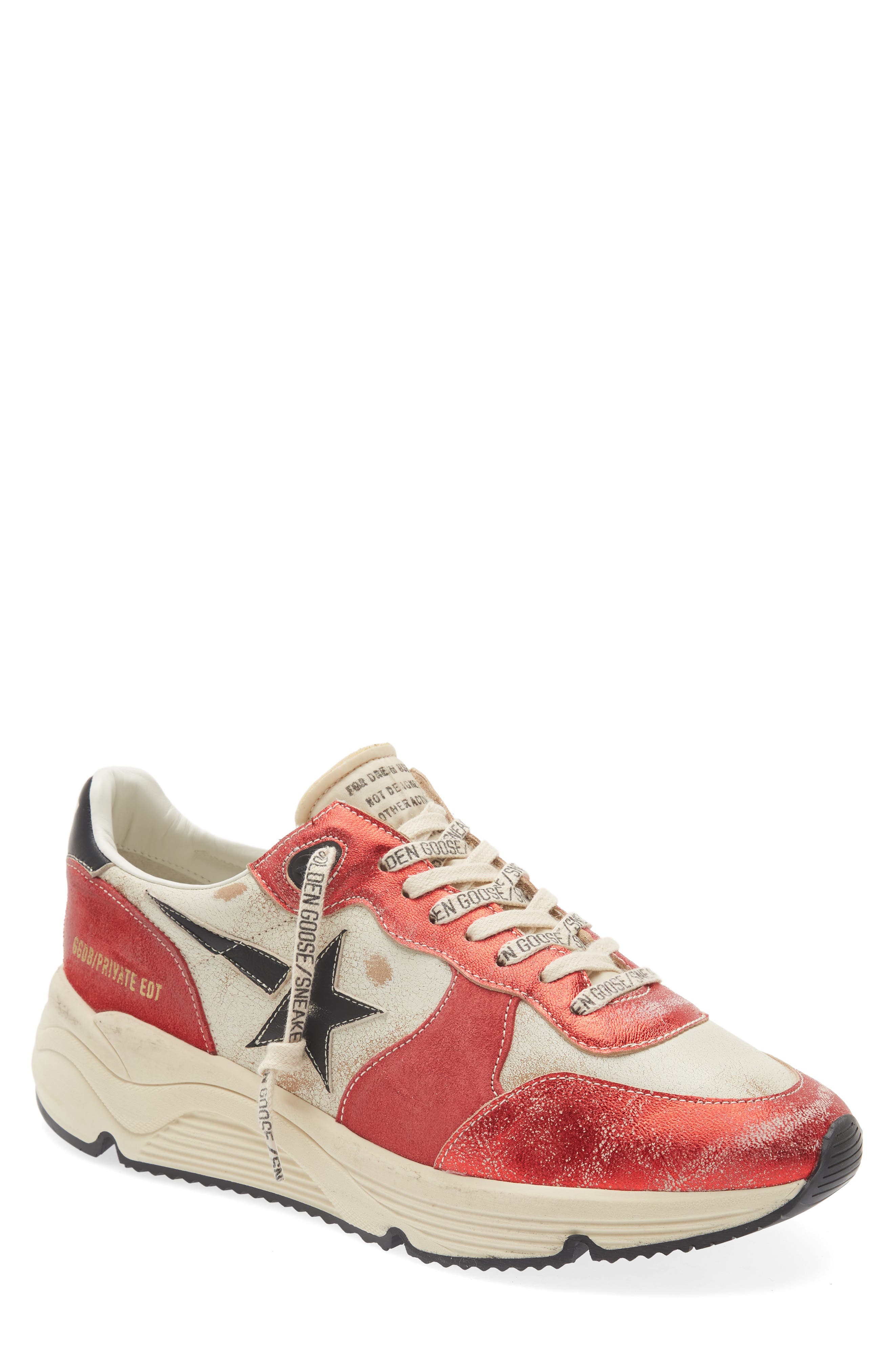 Golden Goose Running Sole Suede Sneaker, Main, color, 