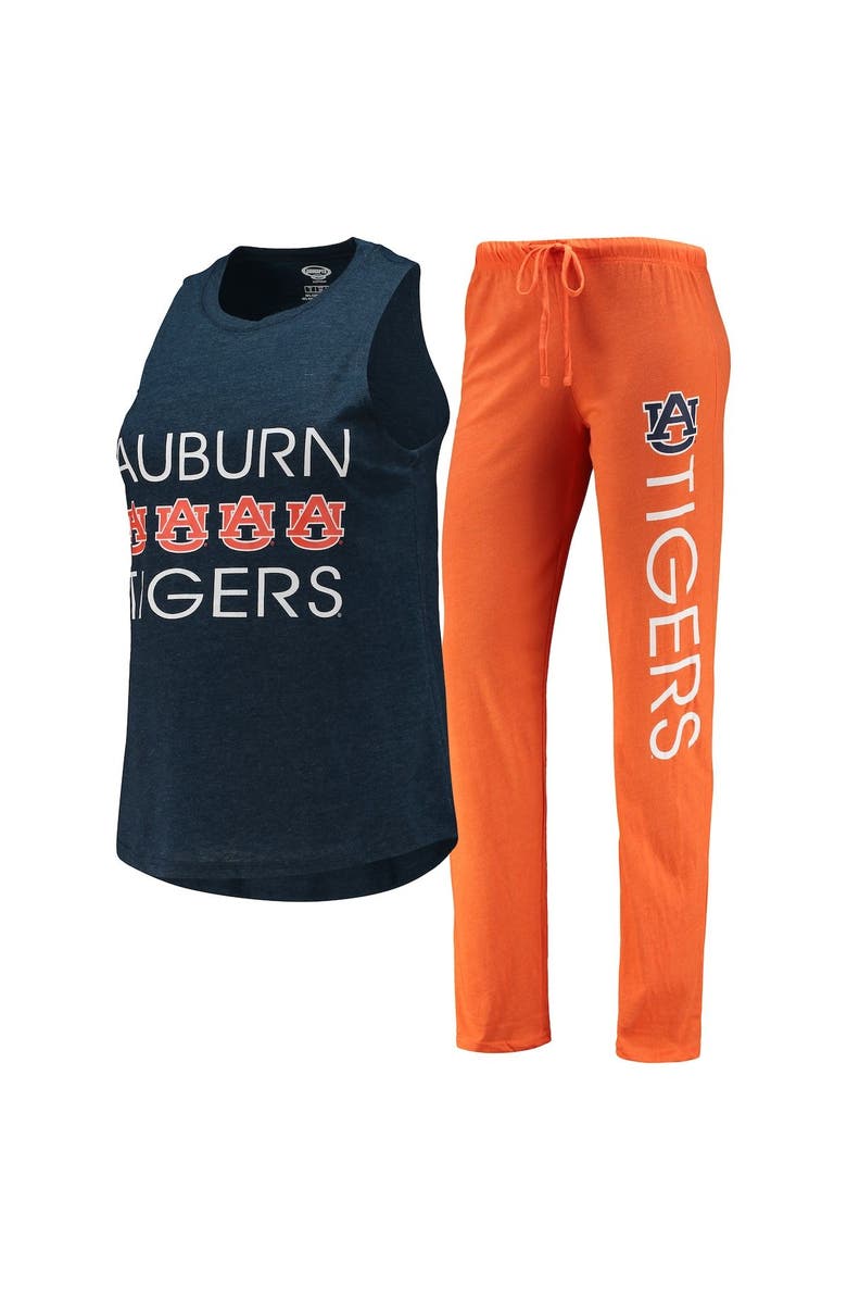 CONCEPTS SPORT Women's Concepts Sport Orange/Navy Auburn Tigers Tank Top & Pants Sleep Set, Main, color, 