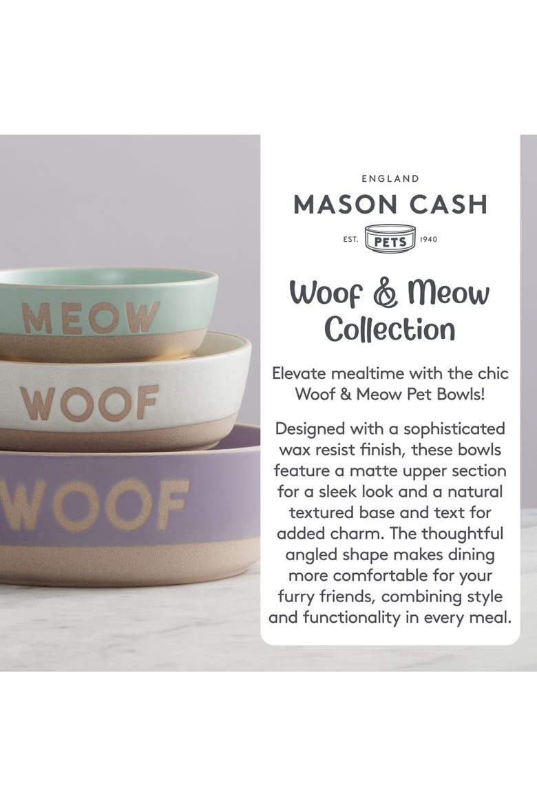 Woof Dog Bowl, 7.9 Inch, 44oz, Alternate, color, Purple