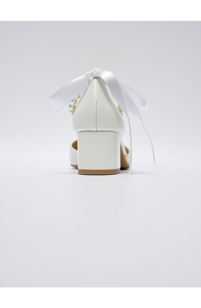 Forever & Always Shoes Evania Block Heel Wedding Pump, Alternate, color, Ivory