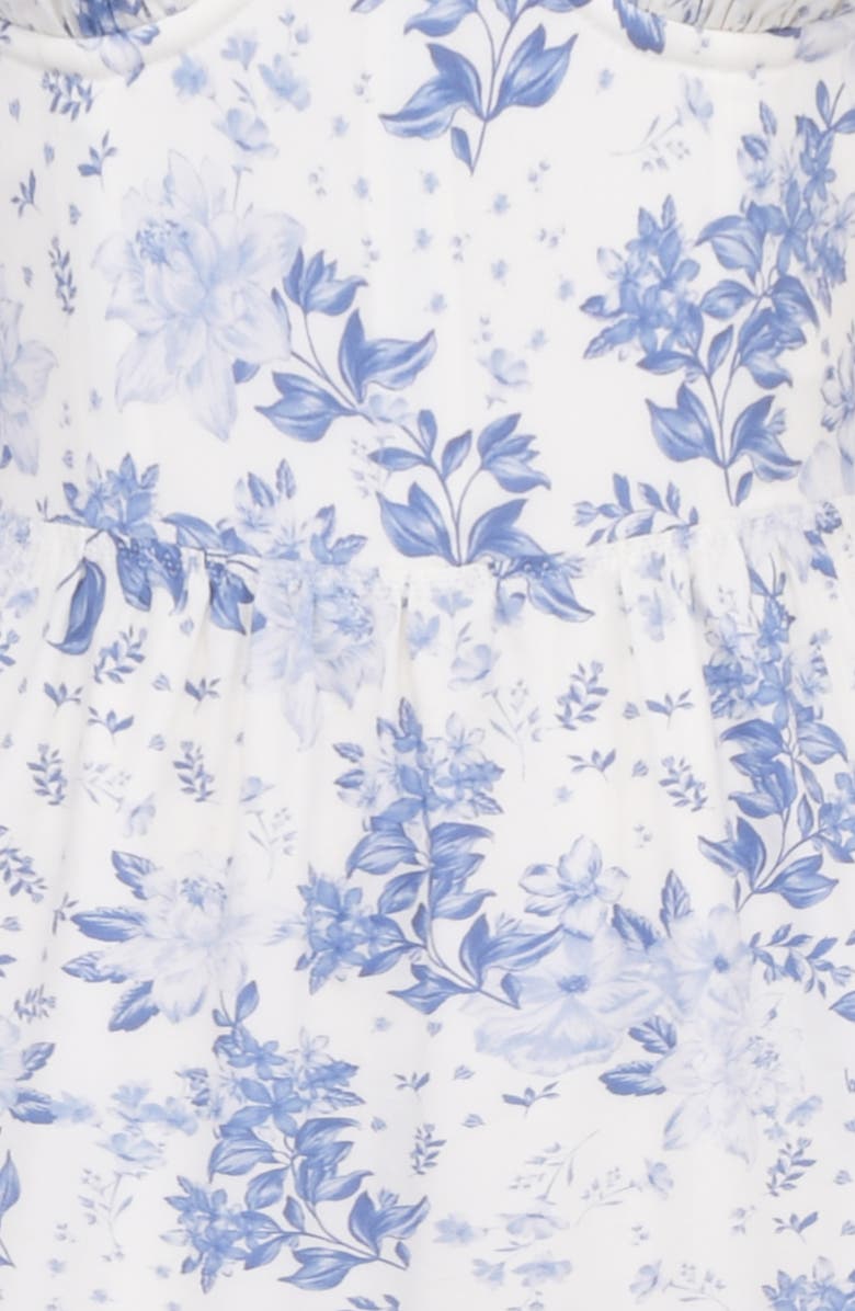 Elia Floral Stretch Cotton Blend Corset Sundress