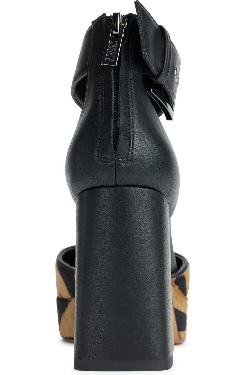 DKNY Barra Genuine Calf Hair Ankle Strap Platform Pump, Alternate, color,