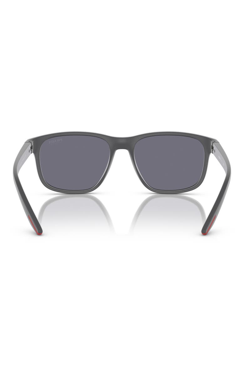 56mm Pillow Sunglasses, Alternate, color, LIGHT GREY GRADIENT