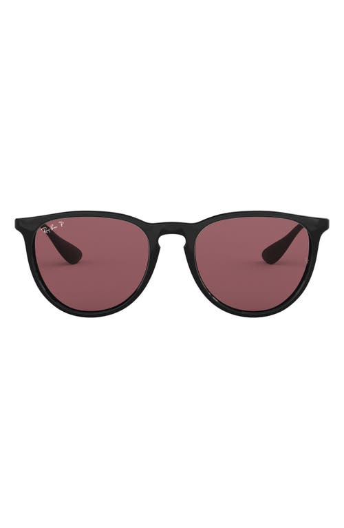 Ray Ban Ray-ban 54mm Polarized Gradient Round Sunglasses In Black/purple