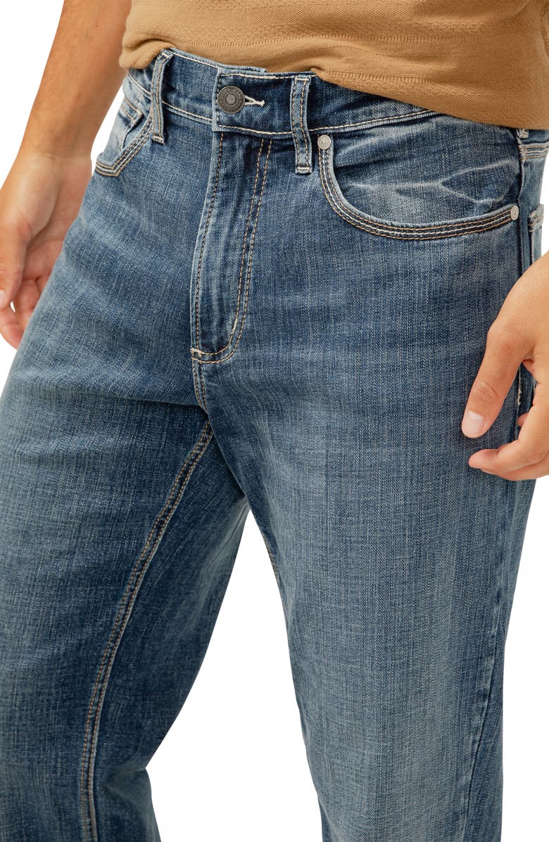 Silver Jeans Co. Gordie Relaxed Fit Straight Leg Jeans, Alternate, color, Indigo